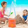 Beach Mesh Bag Toys Clothes Storage Organizer with Shoulder Strap Zipper Closure Large Capacity Portable Mesh Bag