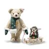 Steiff Плюшевый мишка и Ежик 25см 9см 007286 Японский Мишка Ежик [Официальный продукт]