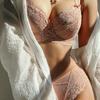 French Ultra-thin Underwear Set Sexy Lace Hollow Push Up Bra Set Underwie 3/4 Cup Breathable Lingerie Plus Size Bras and Panties