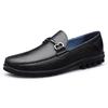 Черные повседневные мужские туфли из натуральной кожи, весна-лето, мужские мягкие итальянские туфли на плоской подошве, легкие мокасины для вождения, размер 37-45