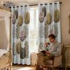 2 шт. блэкаут шторы с лесным принтом разных размеров для гостиной, теплоизоляции и праздничного декора   легко установить