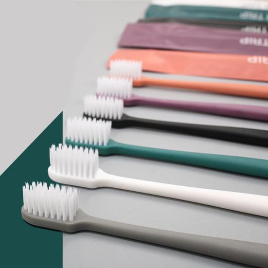 10Pcs Disposable Toothbrushes Individually Wrapped Soft Bristles Dental Care Disposable Travel Toothbrushes for Hotels Camping