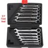 12PC Dual-Use Ratchet Wrench Set: Fixed & Open-End for Quick Automotive Repairs