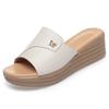 Women Slippers Platform Large Size Summer Outerwear Slippers Women Wedge Genuine Leather Slippers Women