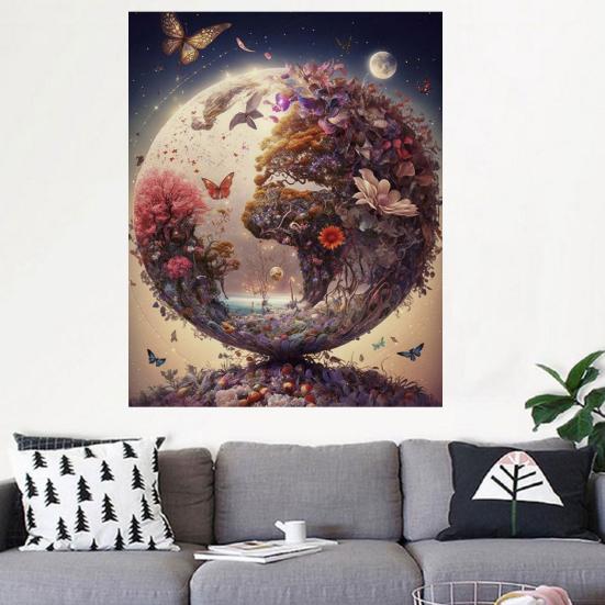 5D пейзаж Алмазный узор Artest Stream повышает креативность, уменьшает стресс, мозаика, алмазная вышивка, украшение для дома, сделай сам, подарок