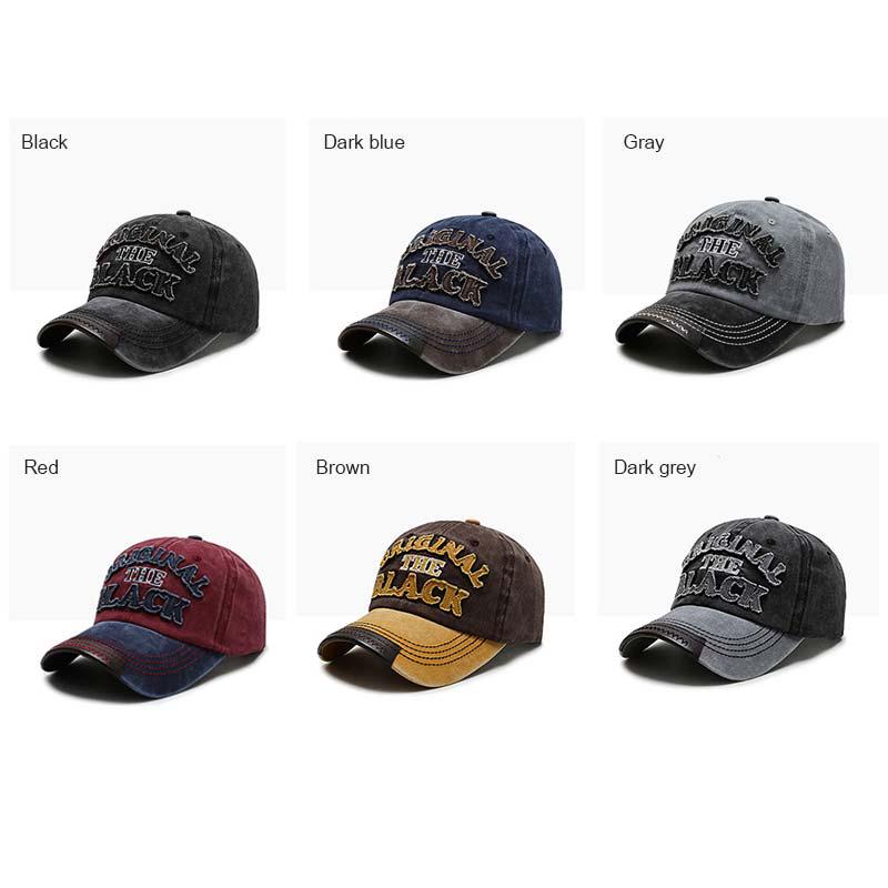 Letters Hat Sport Hat Girls Hat Caps Black Hat Baseball Cap Male Hat Adjustable Hat Vintage Embroidery Hat Hat Gifts Washed Cloth Accessories