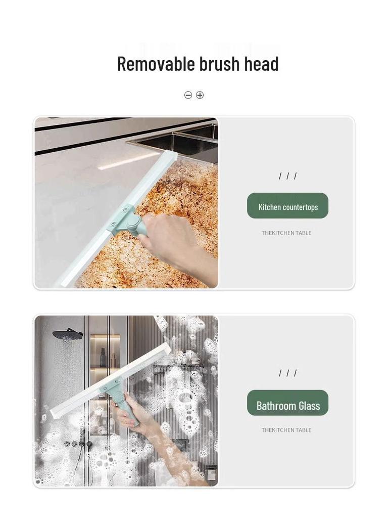 Волшебная силиконовая швабра двойного назначения: Влажная уборка для полов ванной и туалета