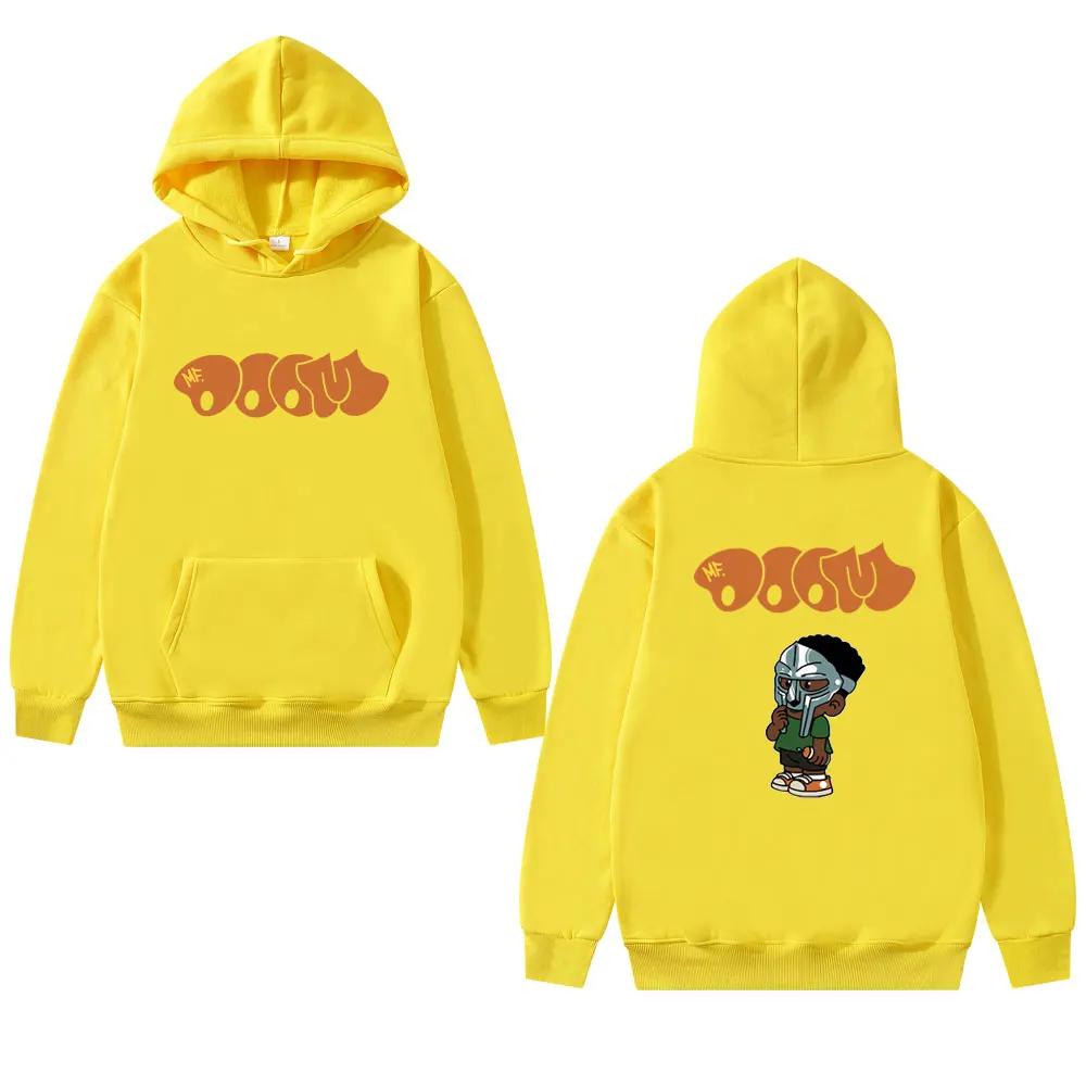 Rapper Singer Mf Doom Madlib Madvillain Graphic Print Hoodie Men Women Fashion Hip Hop Vintage Sweatshirt Male Oversized Hoodies