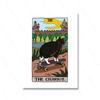Death Cursed Cat Meme Tarot Posters and Prints Strength Funny Witchy Cat Wall Pictures Judgement Sad Cat Cuadros Decorativos