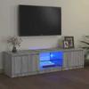 VidaXL TV Cabinet with LED Lights Sonoma Grey 140x40x36 Cm, TV Stand, Media Cabinet, HiFi Cabinet, TV Unit 822682
