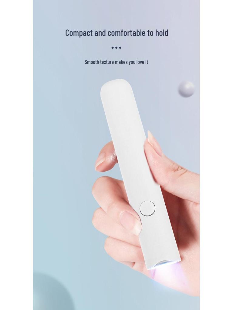 Портативная мини светодиодная лампа для ногтей - Быстросохнущая, Перезаряжаемая, Ручная машина для светотерапии