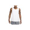 Dri-FIT Primary Solid Logo Embroidery Crew Neck Tank Top Men Tops White DV9833-100