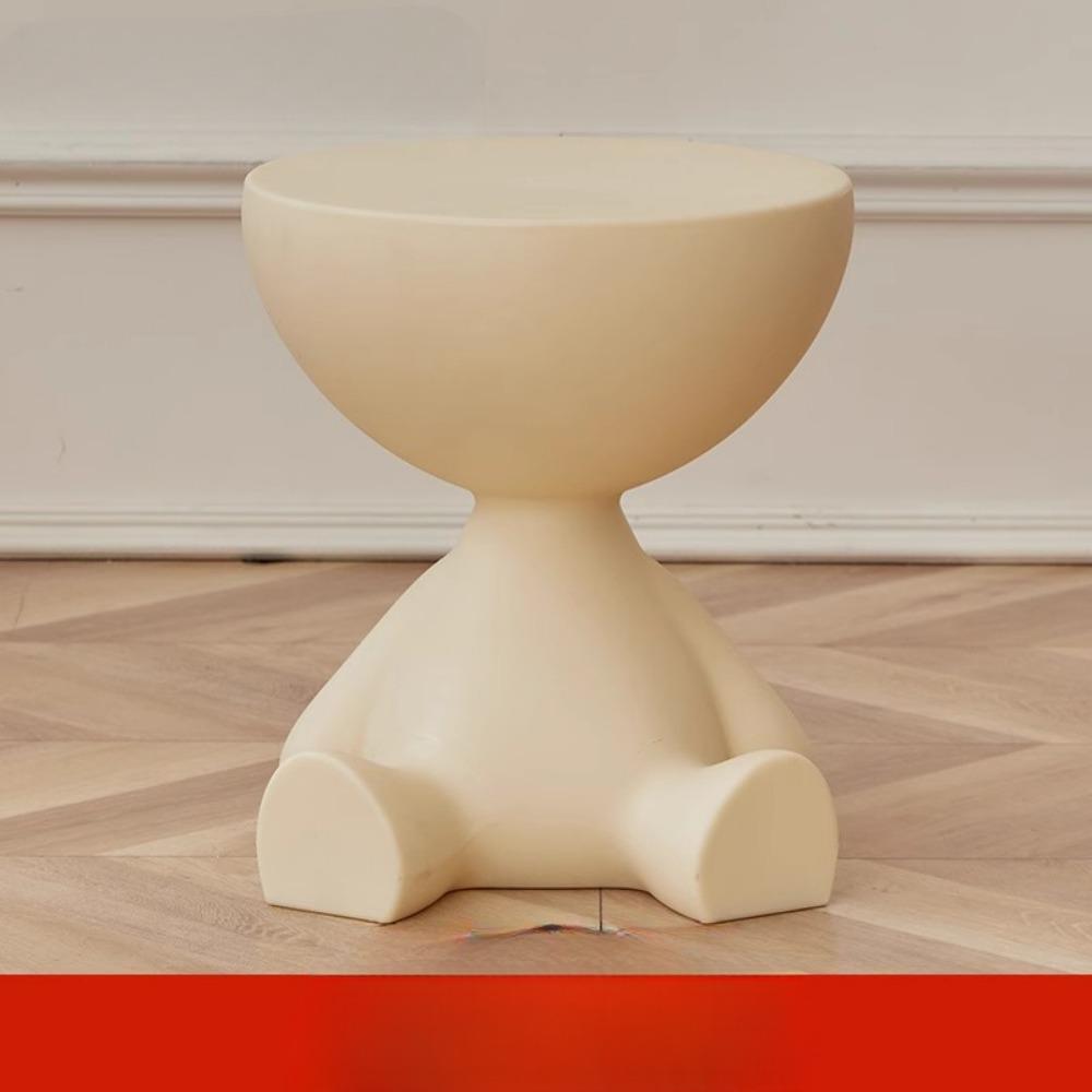 1 шт. Современная креативная пластиковая тумбочка в форме медведя, многофункциональная тумбочка, легко собирается, подходит для хранения в гостиной и спальне