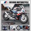 1:9 Kawasaki H2r 1000rr Сплав Мотоцикл Литые Модели Машинки Игрушки Управление Передним Колесом Звук Свет Мотоцикл Подарки на День Рождения для Мальчика