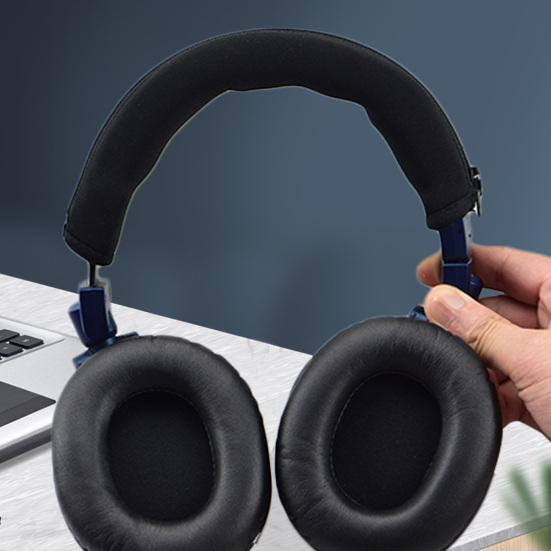 Head Beam Cover Soft Replacement Faux Leather Headphones Headband Protective Case for Audio Technica ATH-M50X M30X M40X