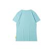 Li Ning X Line Friends Collaboration Sports Fashion Series Cartoon Fun Print Round Neck Short Sleeve T Shirt Women Tops Blue AHSR808-4