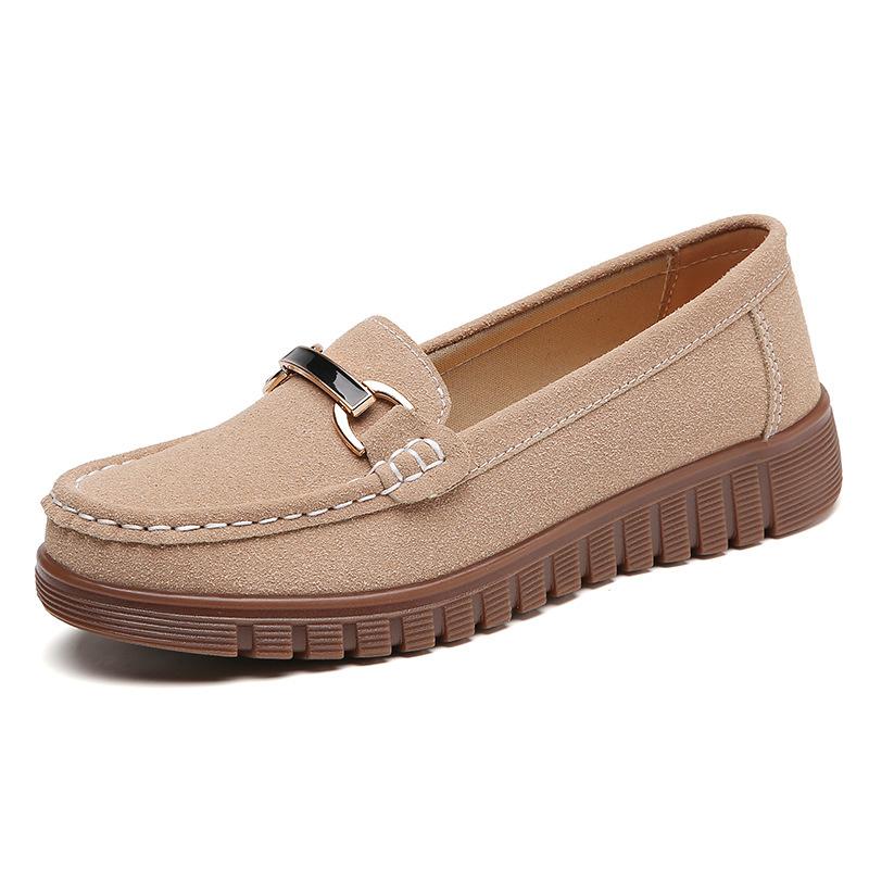 Women Shoes Slip On Loafers For Ballet Flats Women Moccasins Casual Sneakers Genuine Leather Flat Shoes For Women Casual Shoes
