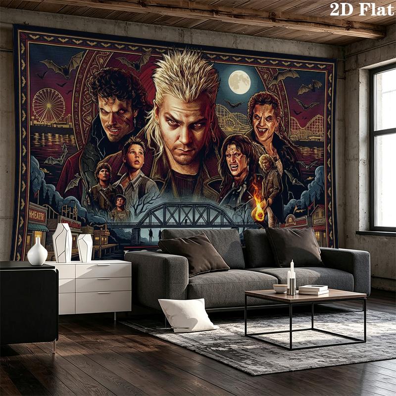 The Lost Boys Wall Tapestry Aesthetic Wall Hanging Printed Fabric Blanket Decorative Tapestries for Bedroom Living Room Home Decor