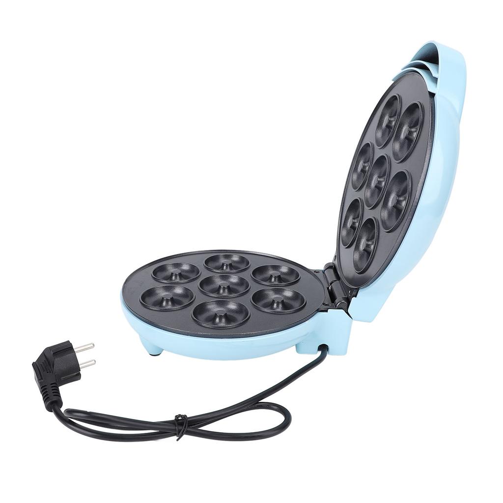 Машина для приготовления пончиков с 7 отверстиями, быстрый нагрев, интеллектуальный контроль температуры, антипригарная электрическая машина для приготовления пончиков