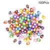 100pcs Mini Wood Bee Ladybug Colorful Ladybird with Glue DIY Craft Micro Landscape Ornament Kid Handmade Accessories Party Decor