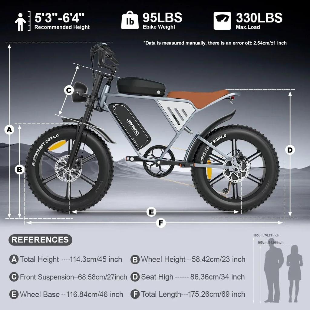 EBike x70 750W Dual Lithium Battery 34AH Long Range 40KM/H 20*4Fat Tire Electric Bike Mountain Electric Bicycle E-motorcycle