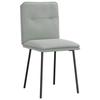 VidaXL Dining Chairs Set of 2 Light Grey Velvet, Chair, Living Room Chair, Accent Chair, Kitchen Chair, Seat of 4101309