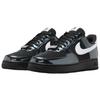 Nike Кроссовки Air Force 1 из синтетической кожи с амортизацией, дышащие, для скейтбординга, унисекс, черные с белым, IB6843-001