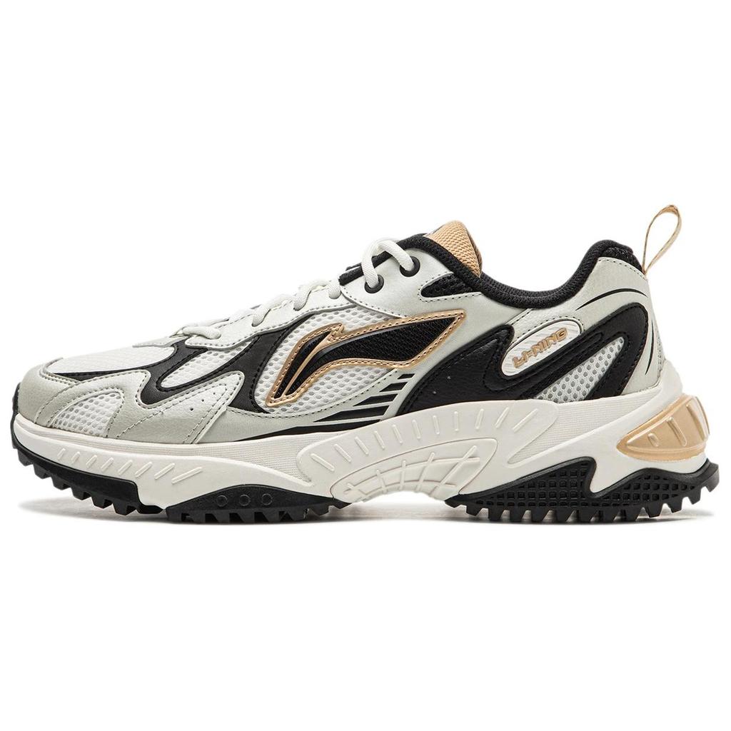 Li Ning Qixing 2.0 Thick Sole Versatile Durable Shock Absorption Rebound Non-Slip Wear-Resistant Height Increasing Low-Top Casual Shoes AGCT311-7