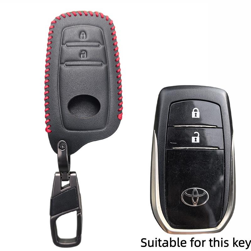 Кожаный чехол-футляр для автомобильного ключа для 2023 2024 Toyota Tacoma Fortuner Corolla Venza Grand Highlander RAV4 XSE Prime Land Cruiser Hilux