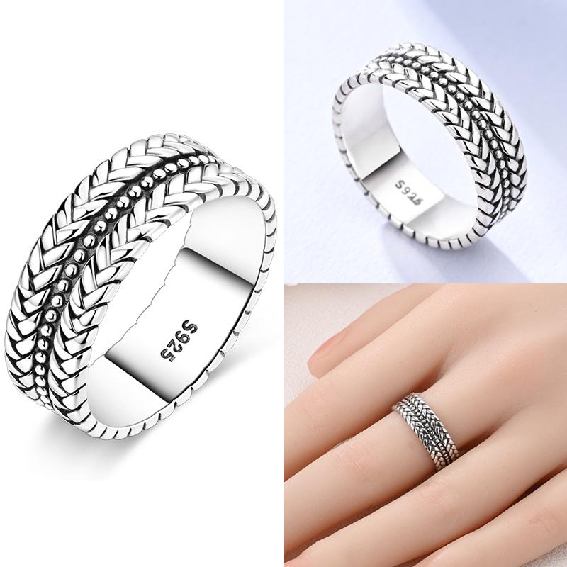 925 Sterling Silver Heart Shaped Infinite Minimalist Rings Hollow Celtic Knot Rings for Women Elegant Engagement Wedding Jewelry
