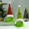 Festive Party Hanging Ornaments Christmas Tree Green Haired Plush Ornament, Stuffed Animal Doll Dwarf Living Room Ornament Figurine, Supplies