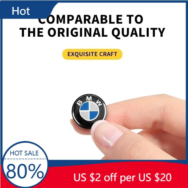 New 2025 11/14mm Car Key Sticker Logo Car Key Sticker Emblem For BMW X1 X3 X5 X6 X7 1 3 5 6 7 Series G20 G30 G11 F15 F16 G0