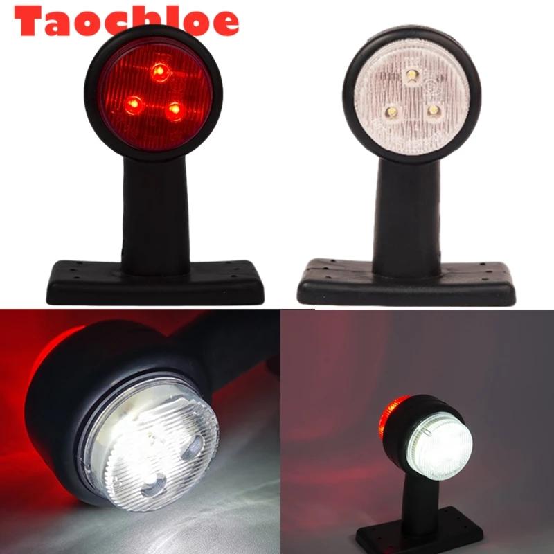 1 пара светодиодных боковых фонарей 10-30 В, габаритный фонарь, лампа E8 E-MARK, прицеп, грузовик, тягач, автобус, индикаторные лампы