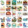 50 Hawaiian Summer Style Graffiti Stickers Decorative Guitar Notes Suitcase DIY Waterproof