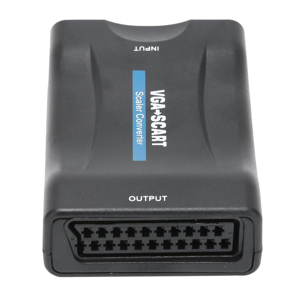 Конвертер VGA в SCART Адаптер HD-видео Компьютерные принадлежности с пультом дистанционного управления Зарядный кабель