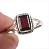 Natural Garnet Gemstone Handmade 925 Solid Sterling Silver Gift Ring S.9 h5U56