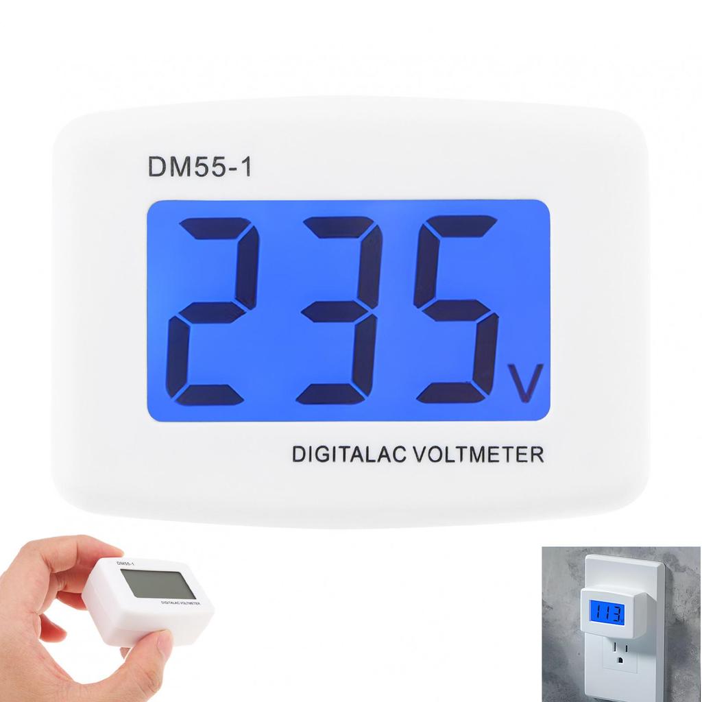 AC 80-300V Voltage Meter US/EU Plug Volt Meter LCD Digital Display Voltmeter Testers