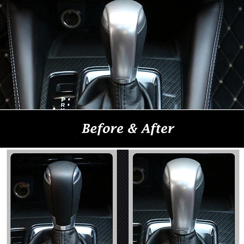 Gear Shift Knob Head Cover Trim Sticker Car Accessories for Mazda 2 6 3 CX-3 CX-5 2014- 2019 Interior Parts
