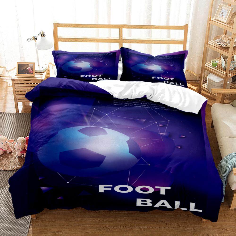 Comforter Soccer Digital Print Bedding Sets Child Boys Set For Teens King Size Bedding Set