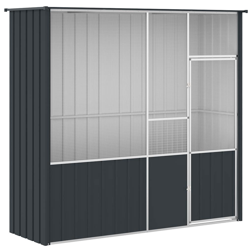 Aviary Anthracite 215 x 78 x 200 cm Galvanized Steel