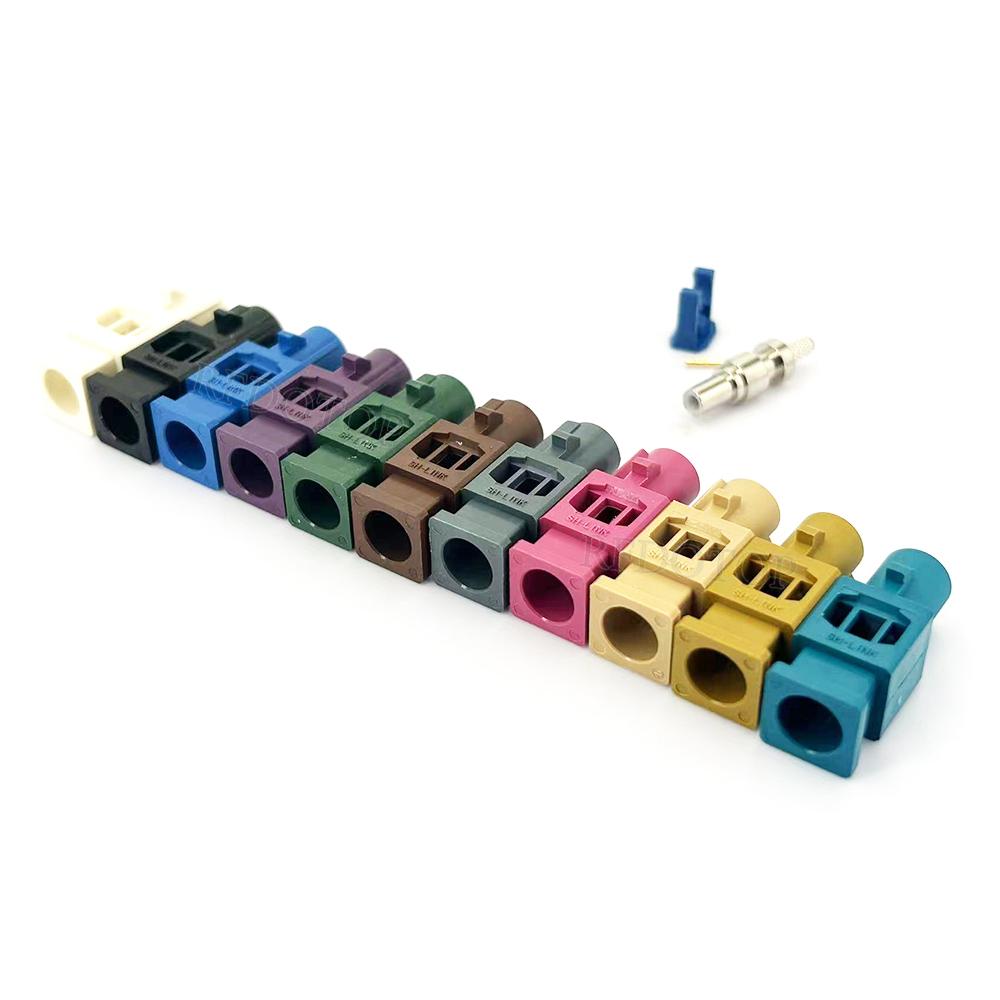 Extension Fakra A B C D E G H K Z Male Plug Crimp RF Coaxial Connector for RG316 RG174 Cable Car Radio FM GPS Antenna Adapter