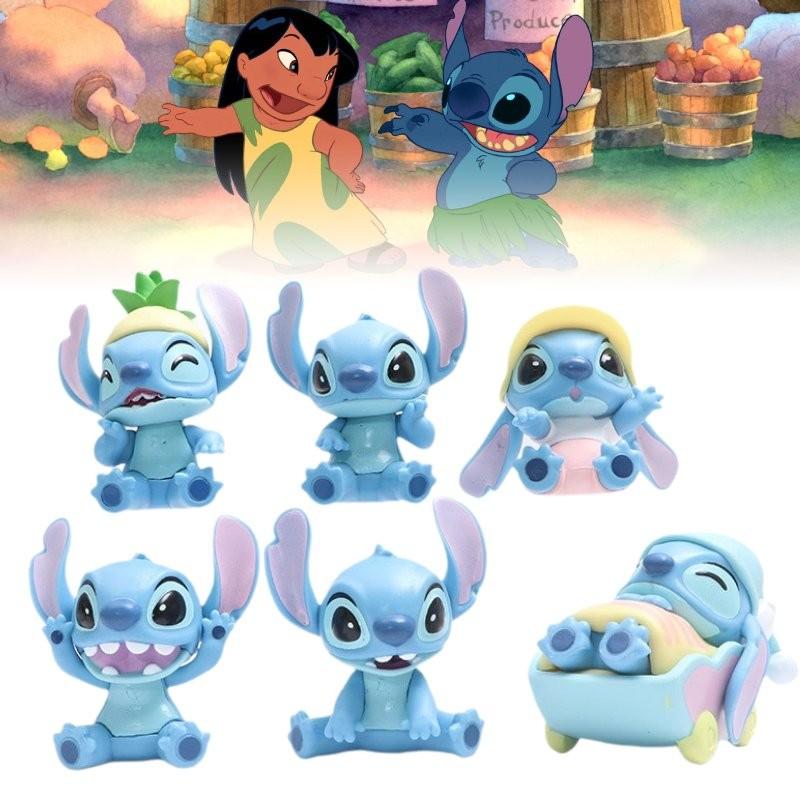 Charming Pvc Stitch Action Figures In Six Different Styles Perfect For Collectors