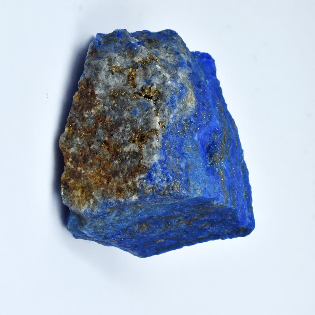 Natural 44 Ct Blue Lapis Lazuli Uncut Rough Gemstone CERTIFIED For Craft