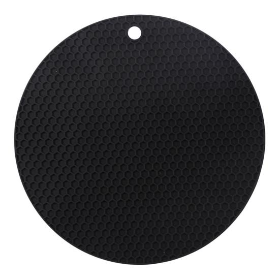 Силиконовая сотовая круглая подставка для кастрюли, термоизоляционный коврик, легко моется, противоскользящий дизайн, пищевая подставка под горячее