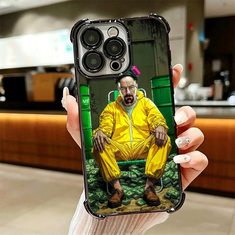 Защитный чехол для телефона 'Во все тяжкие' с Хейзенбергом для iPhone 16 17 Pro Max Air 16E 14 15 Plus 12 13 Mini, противоударный, с подушкой безопасности