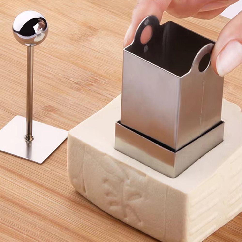 Stainless Steel Tofu Shredding Mold Square Tofu Press Mold Chrysanthemum Shape Slicer Home Use
