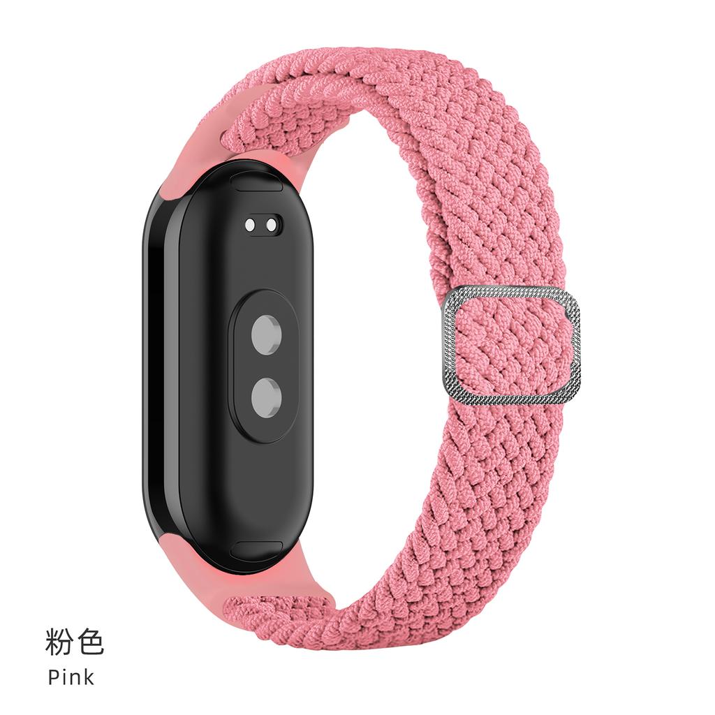 Ремешок для Xiaomi Mi Band 10 9 8 Эластичный плетеный Solo Loop Регулируемая пряжка Замена correa bracelet для Miband 4 3 5 6 7