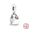 925 Silver Animal Character Love Series Clip Beads Pendant Fit Original  Charm Accessories Bracelet for Women DIY Jewelry