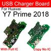 Charger USB Jack Board For Huawei Y7 Prime 2018 Power Charging USB Port Board Flex Cable Replacement Parts