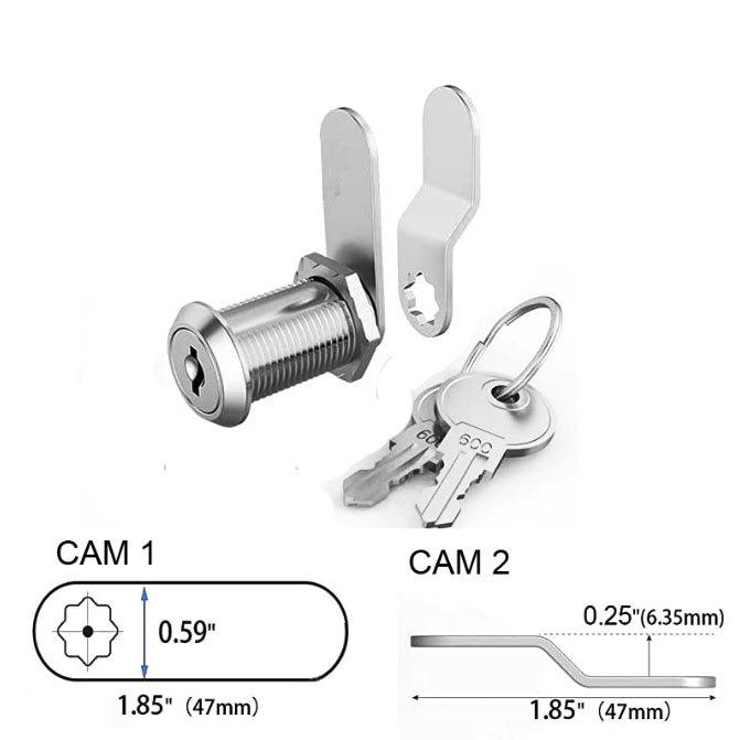 RV Two-Piece Bolt Lock with 600 Master Keys - Available in 16" & 30" Lengths